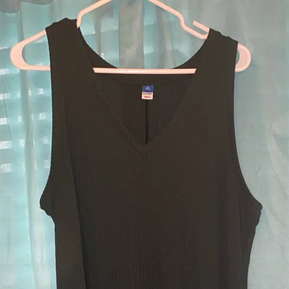 Old Navy | Dresses | Old Navy Sleeveless Vneck Ribbed Maxi Shift Dress |  Poshmark
